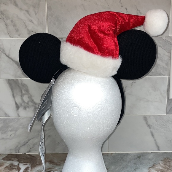 Disney Parks SANTA Mickey Mouse Holiday ADAPTIVE Ears CHRISTMAS Headband NEW - Picture 3 of 11